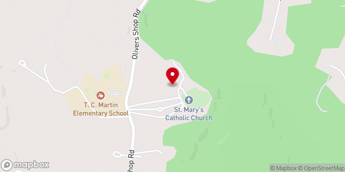 Map showing location of St Mary's School