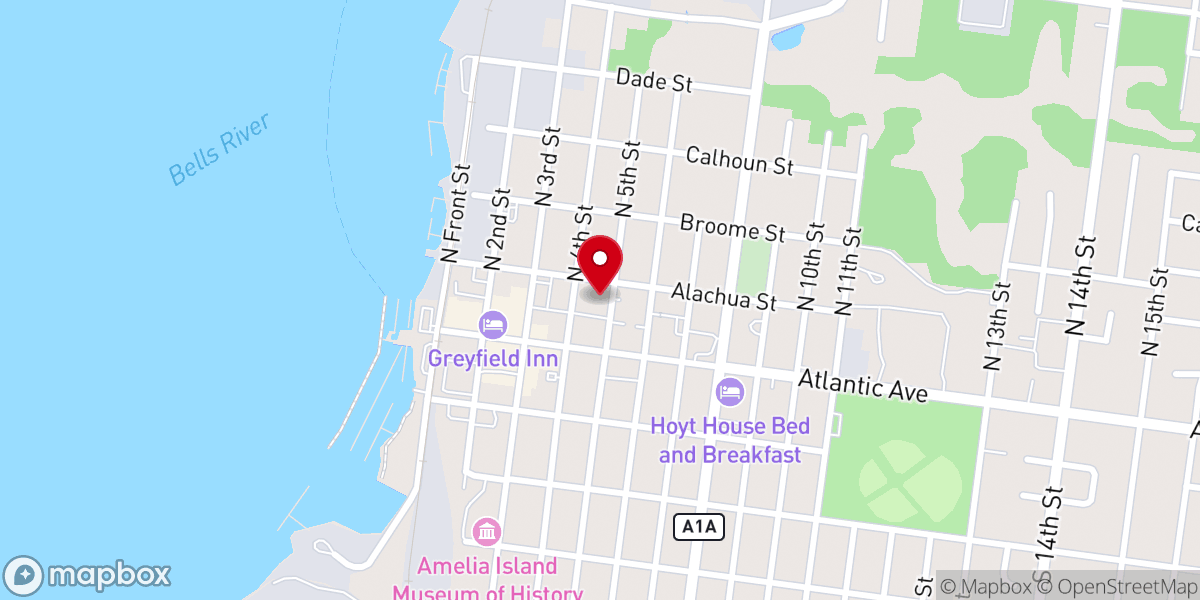 Map showing location of The Promise Land Church