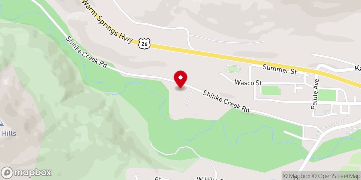 Map showing location of 1910 Warm Springs Shaker Church