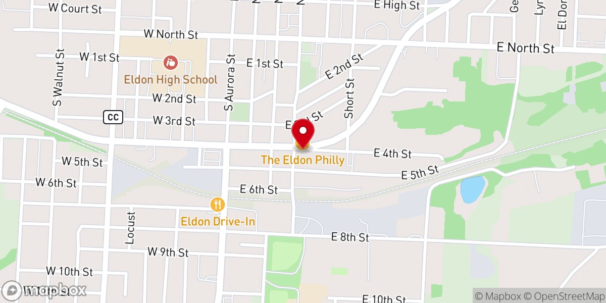 Map showing location of Brew Brothers Coffee