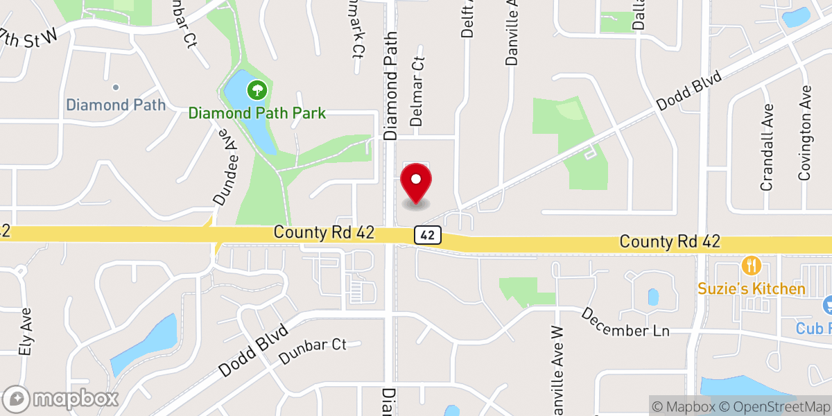 Map showing location of Lutheran Church of Our Savior