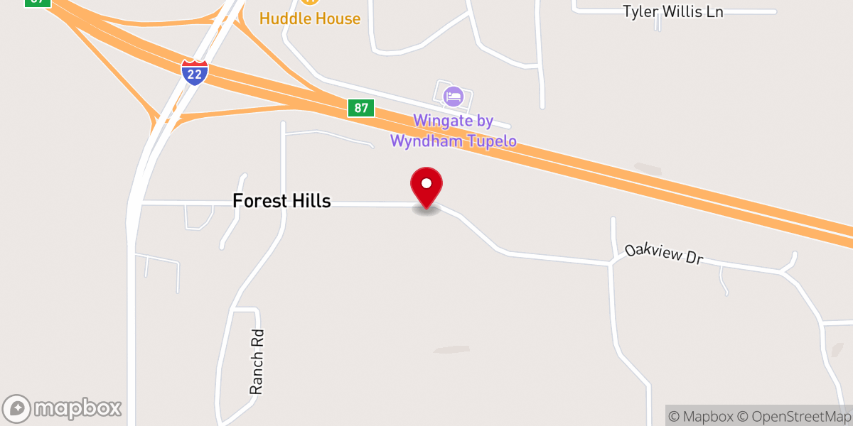 Map showing location of Outstretched Hands International Ministries of Christ