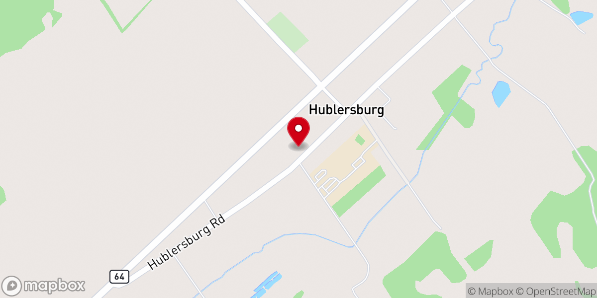 Map showing location of Trinity Reformed Church of Hublersburg, LLC