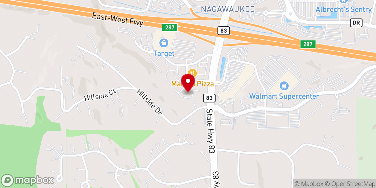 Map showing location of Wellspring Christian Church