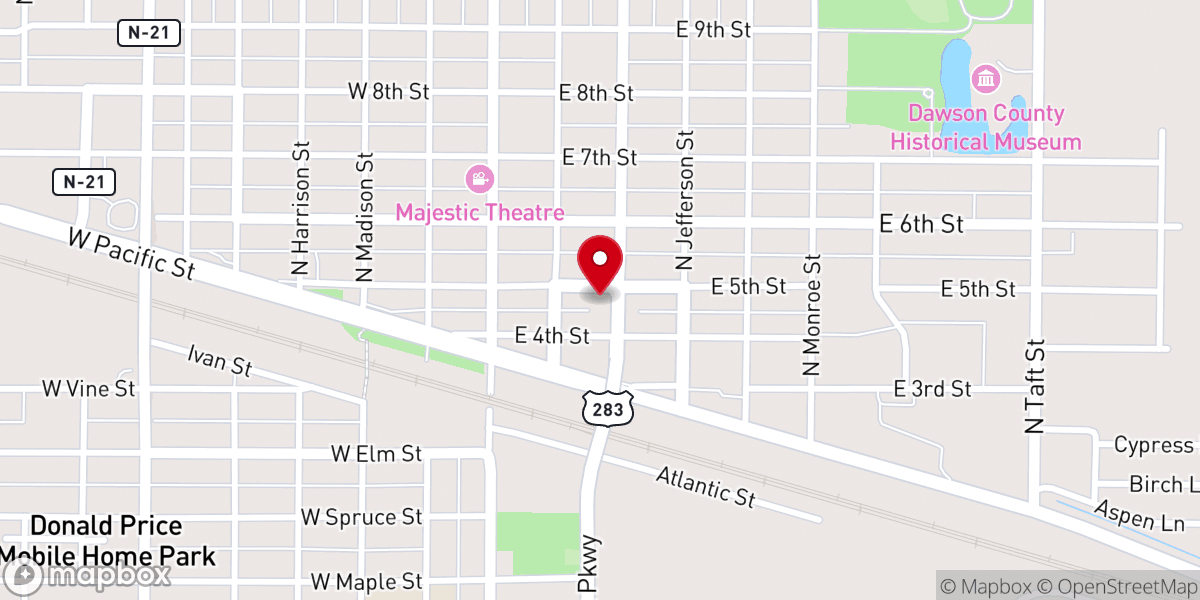 Map showing location of Barney Insurance - Lexington