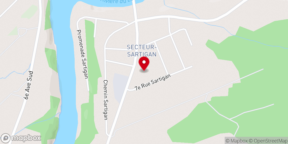 Map showing location of Église adventiste du Septième jour de Saint-Georges