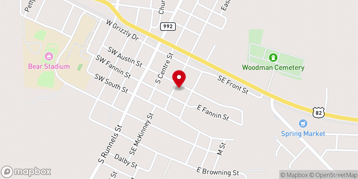 Map showing location of Hebron Covenant Fellowship