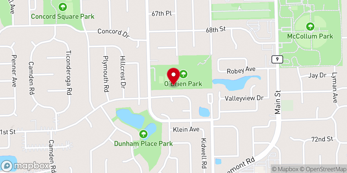 Map showing location of Four Corners Community Church