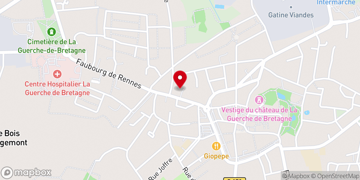 Map showing location of Prieuré Saint-Nicolas
