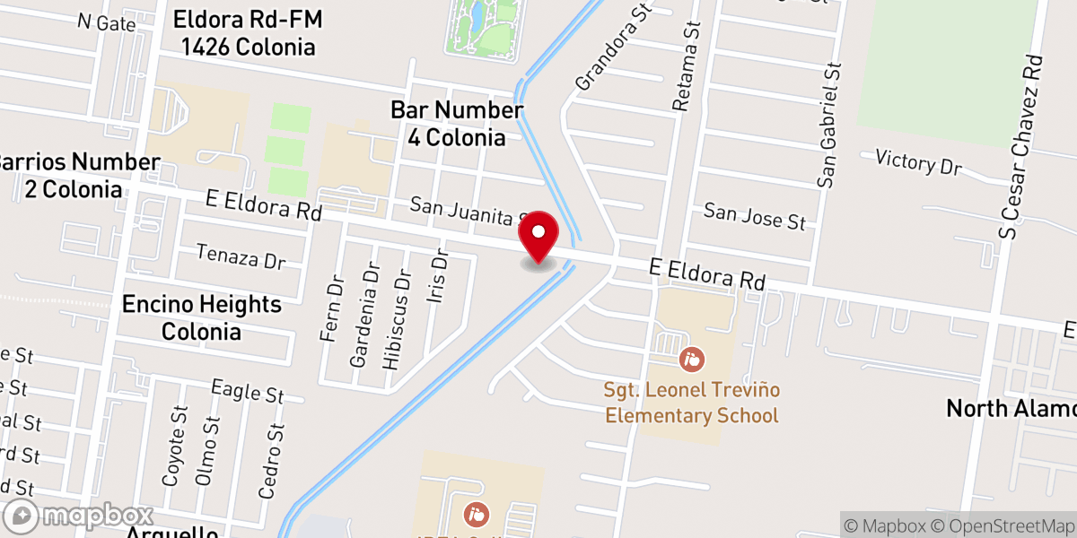 Map showing location of Comunidad Cristiana La Nueva Esperanza