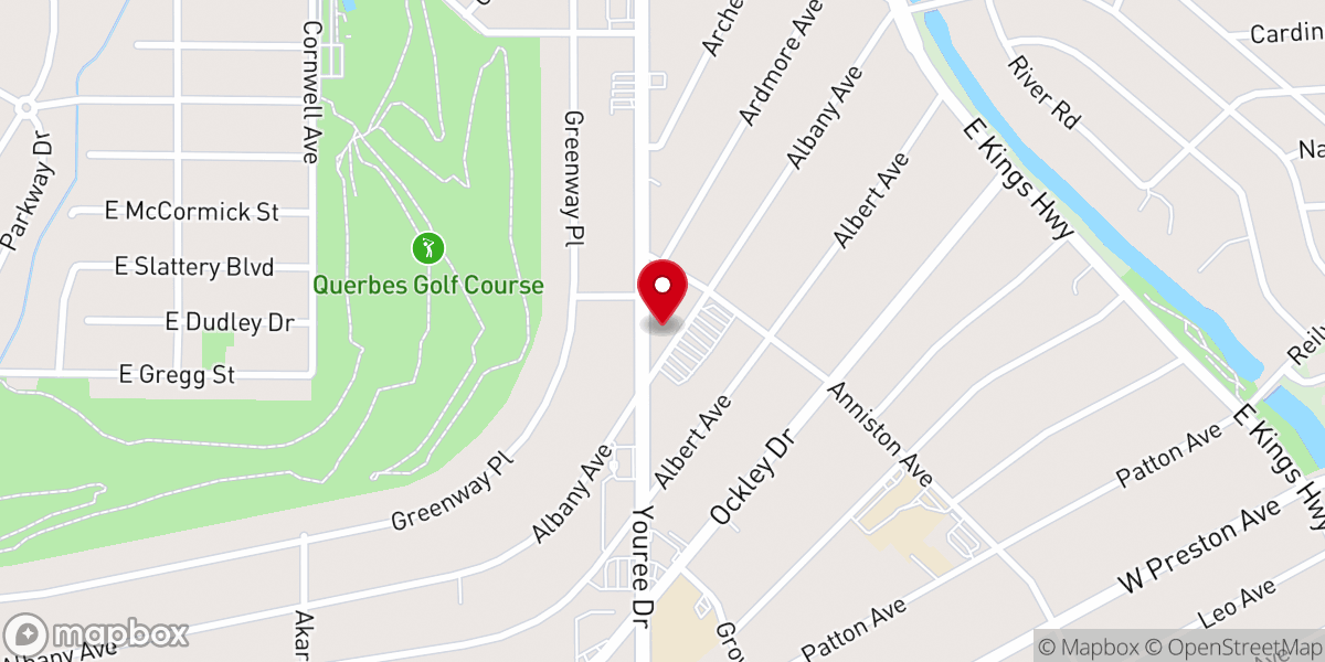 Map showing location of Broadmoor United Methodist Church