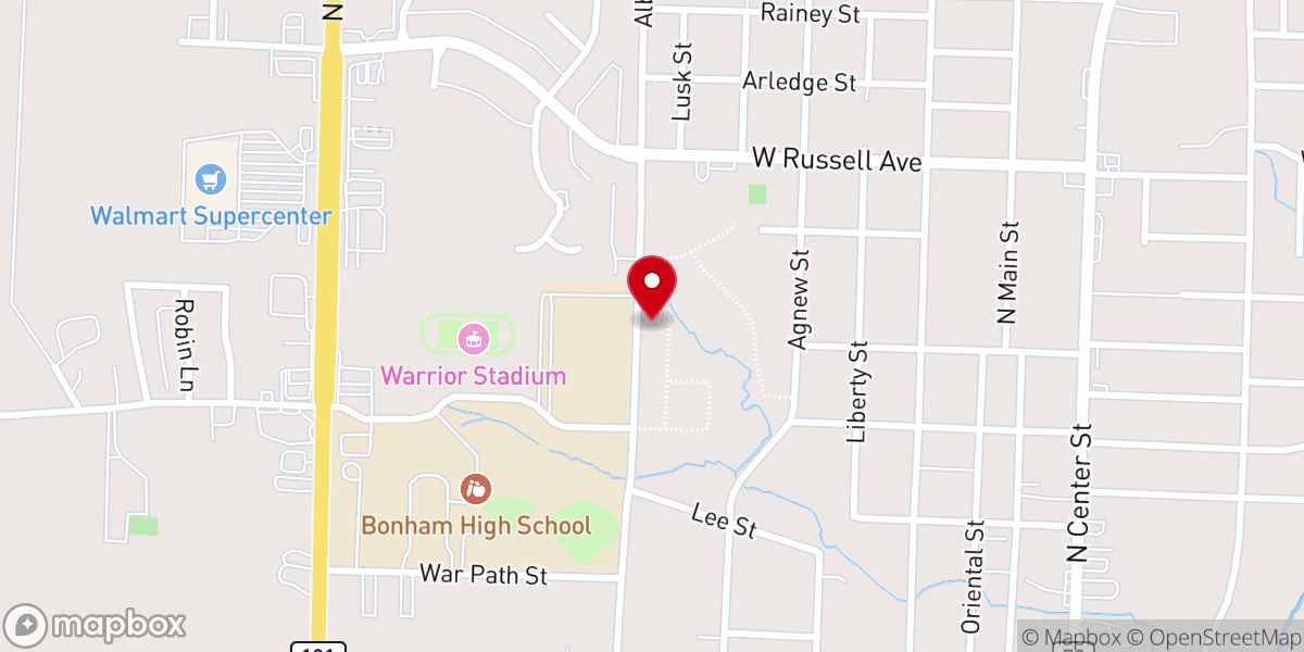 Map showing location of Frontier Forestry LLC.