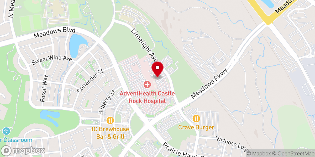Map showing location of Castle Rock Seventh-day Adventist Church
