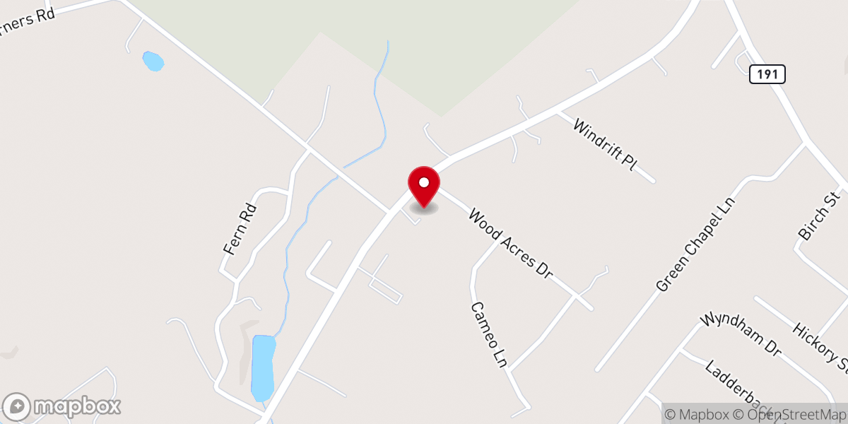 Map showing location of Most Holy Trinity Parish