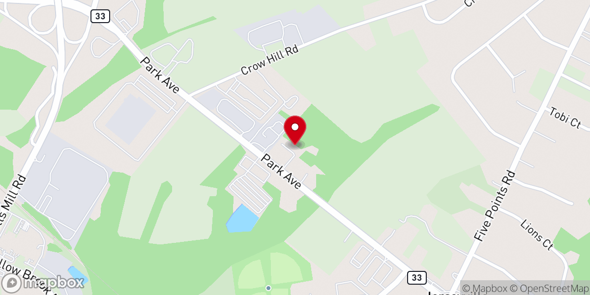 Map showing location of Faith Evangelical Church