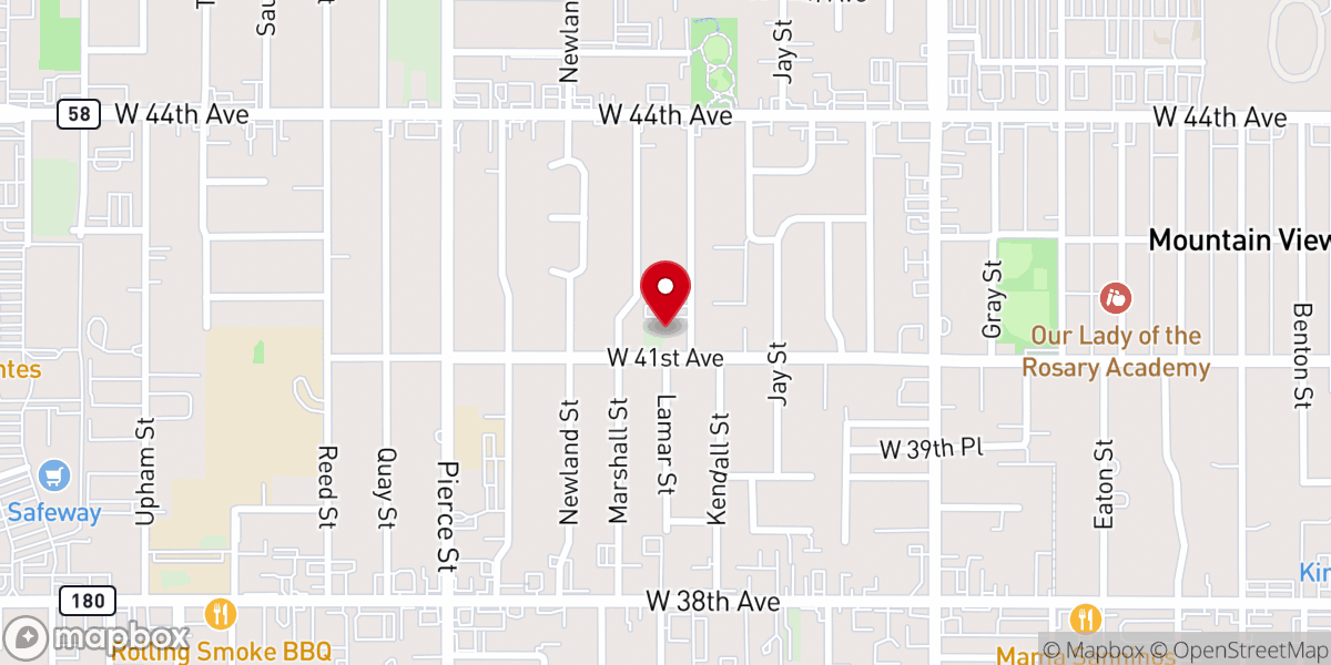 Map showing location of Our Lady of the Snow Chapel