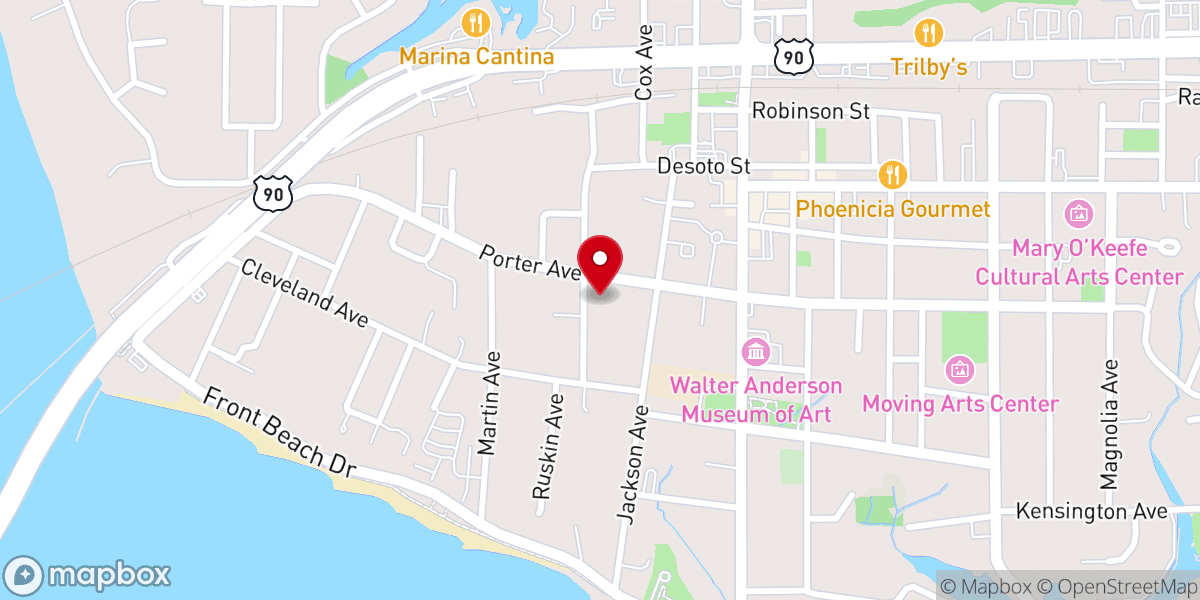Map showing location of Saint Paul United Methodist
