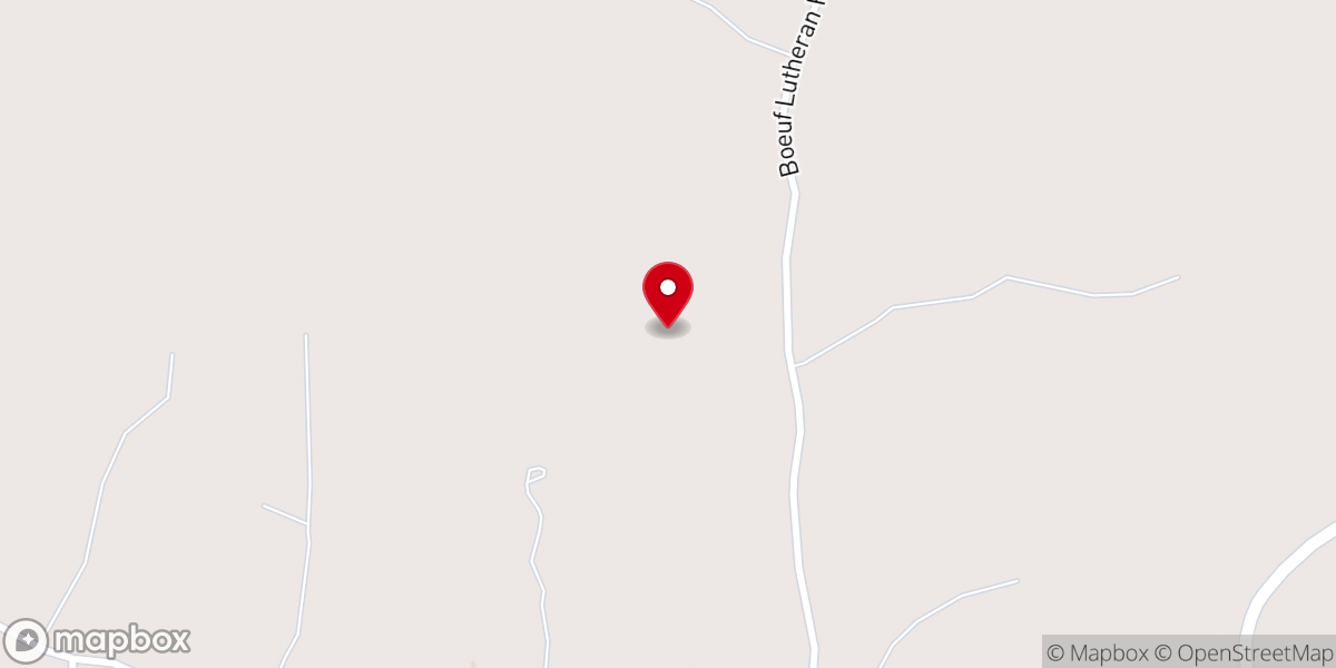 Map showing location of Bethlehem Lutheran Church