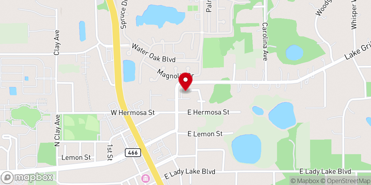 Map showing location of Lady Lake Seventh-day Adventist Church