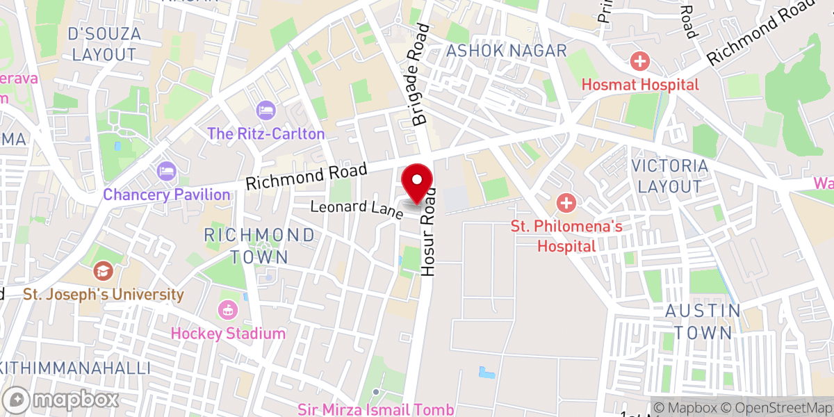 Map showing location of St. Gregorios Orthodox Cathedral