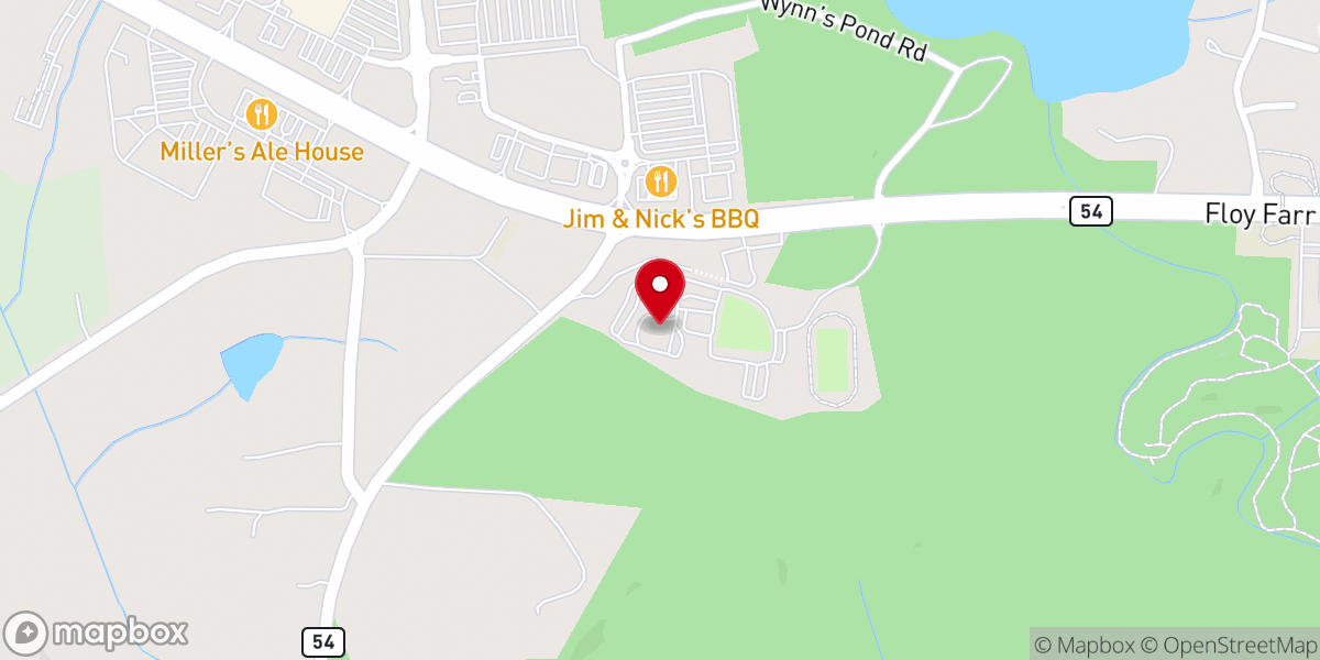 Map showing location of Trinity Church