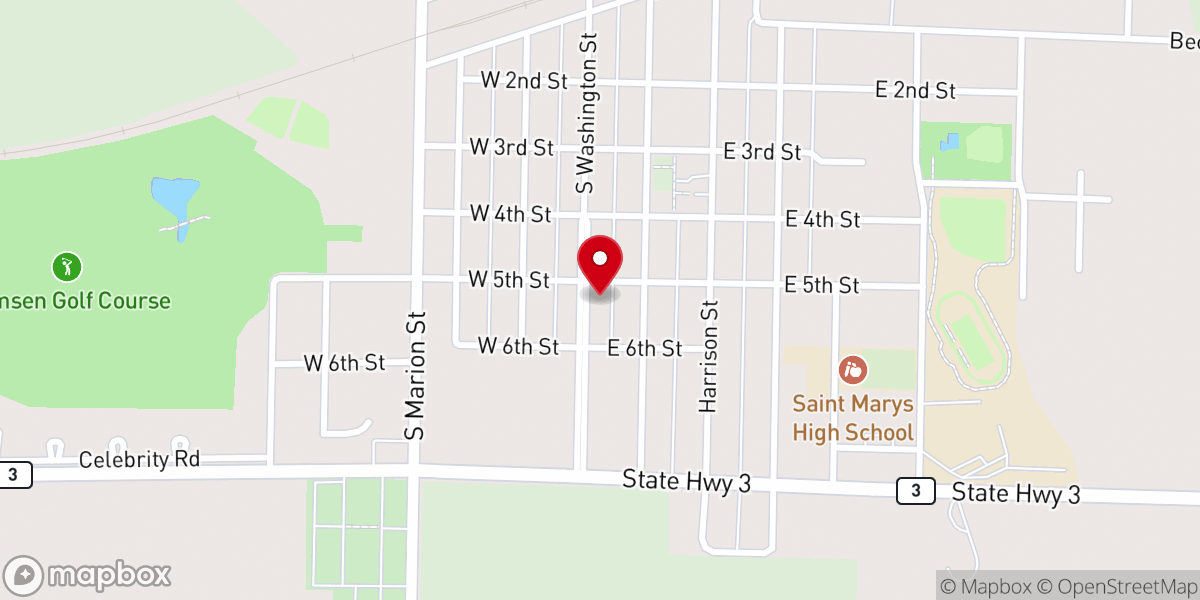 Map showing location of Christ Lutheran Church Remsen Iowa
