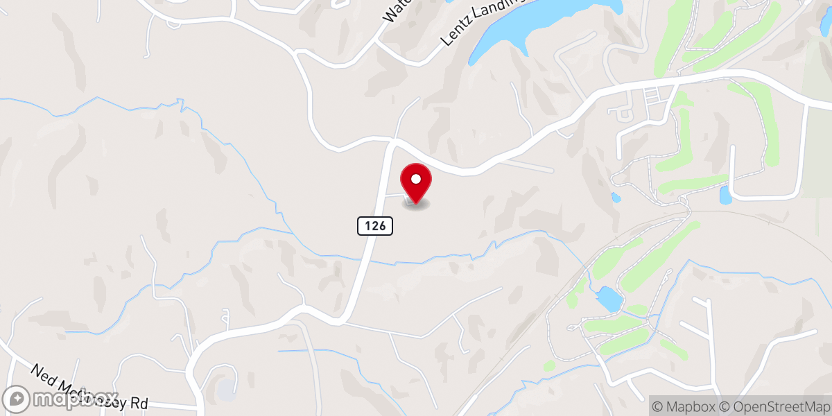 Map showing location of Outreach Baptist Church