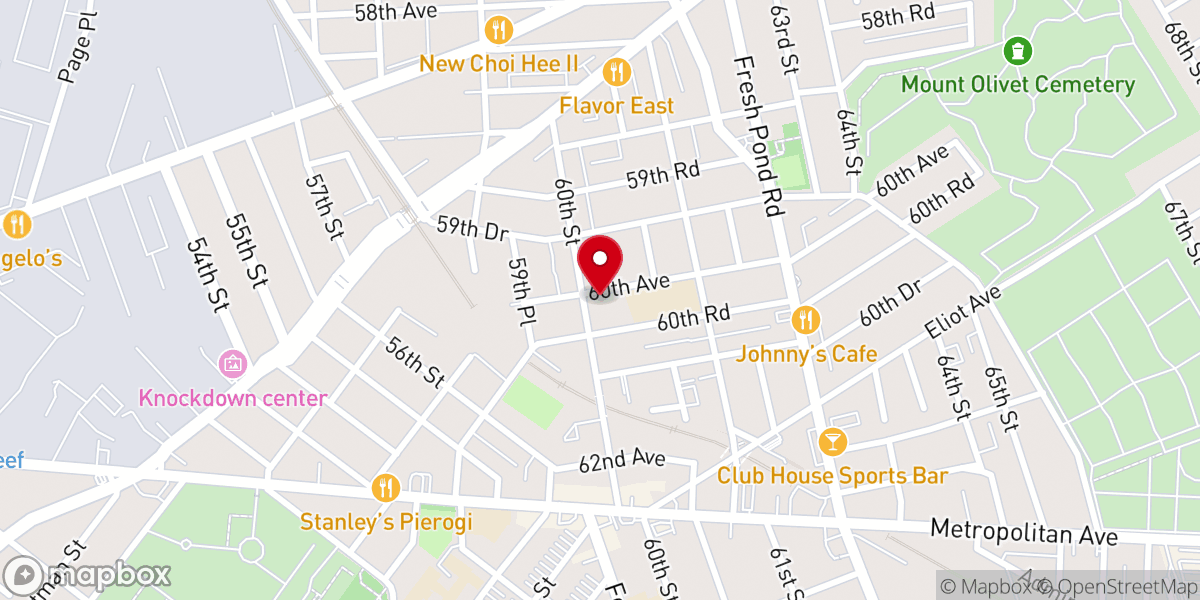 Map showing location of Trinity - Saint Andrew's Lutheran Church