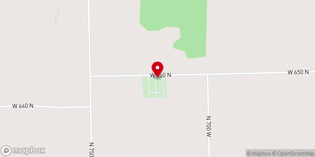 Map showing location of Stony Point Church