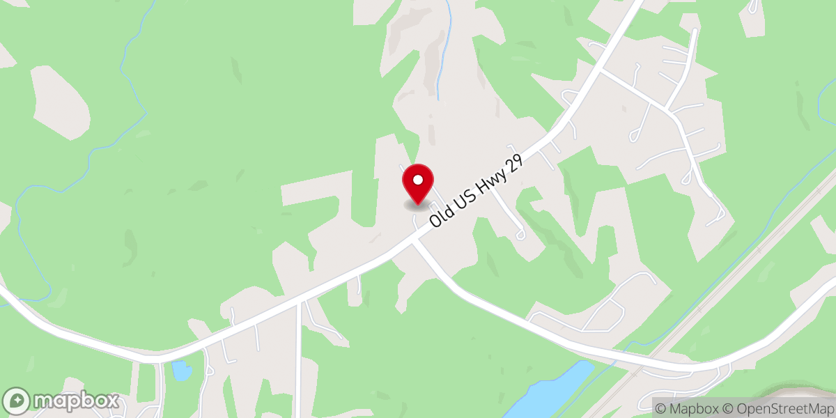Map showing location of Testimonial Baptist Church