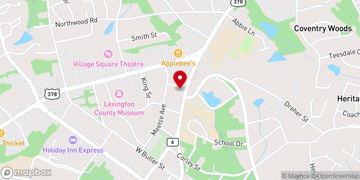 Map showing location of The Mitchell House and Gardens