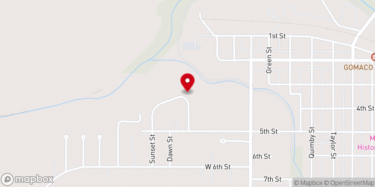 Map showing location of Heartland Baptist Chapel