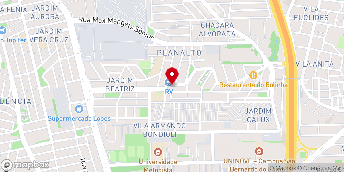 Map showing location of Igreja Crista Pentecostal Brasileira