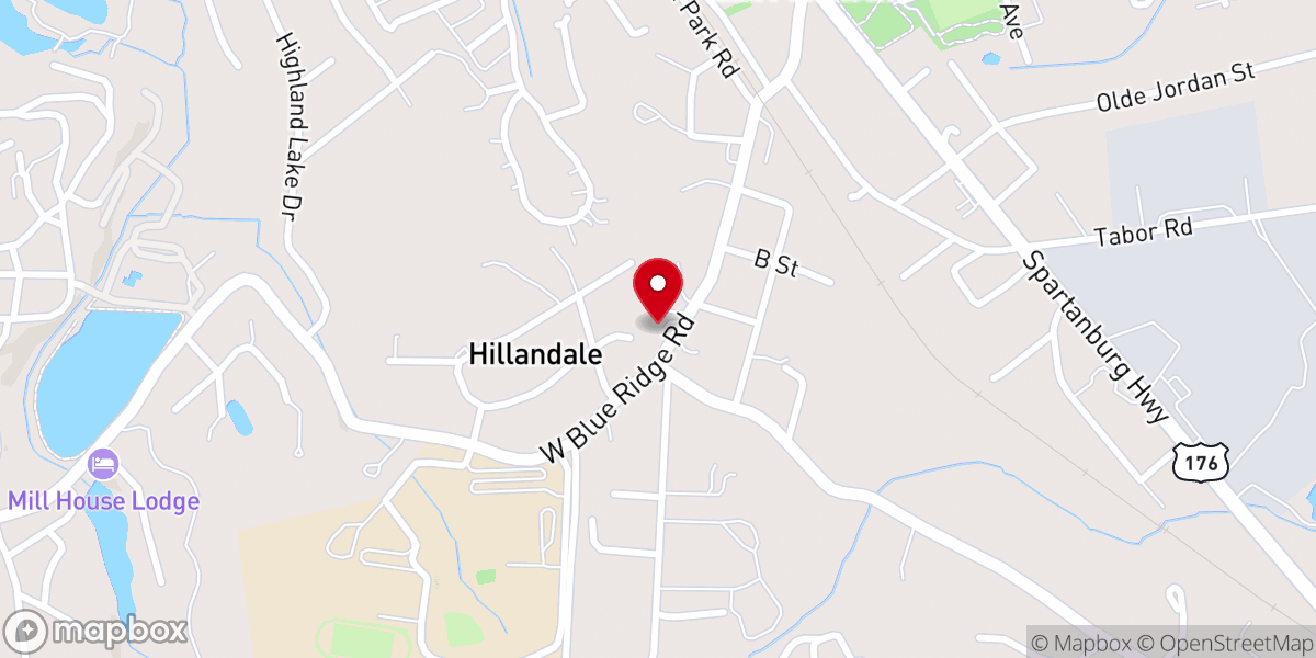 Map showing location of Bethesda Baptist Church