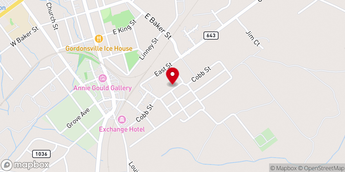 Map showing location of Union Baptist Church pastor
