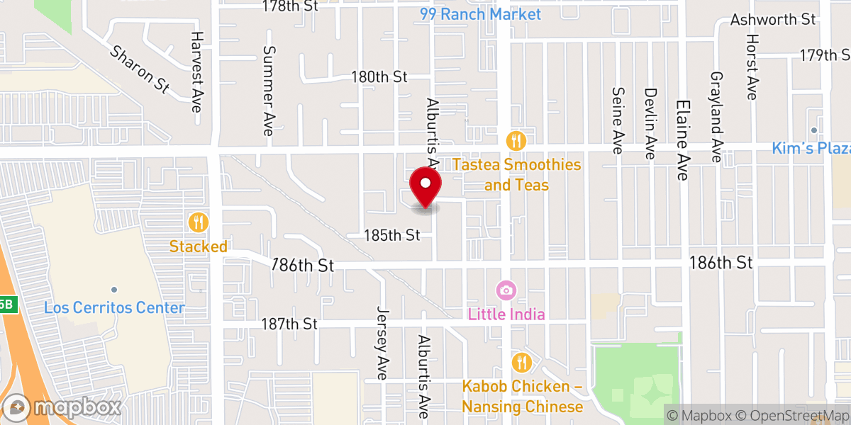 Map showing location of First Christian Reformed Church