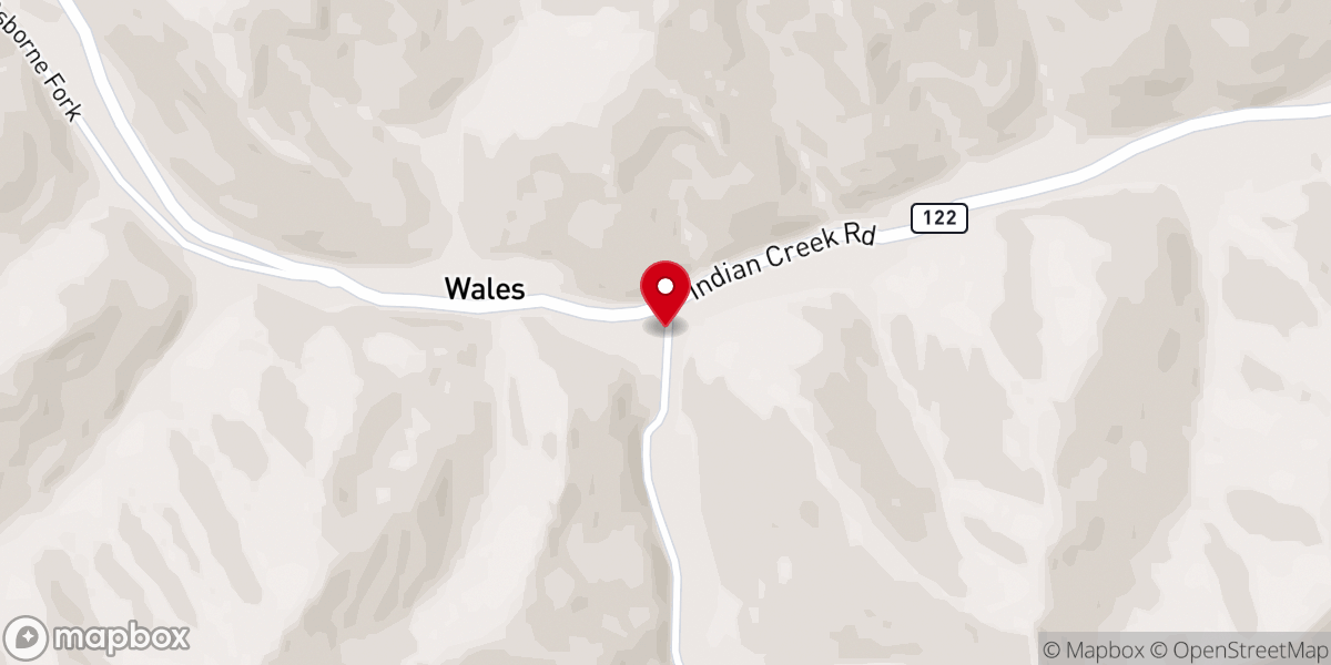 Map showing location of Enterprise Church