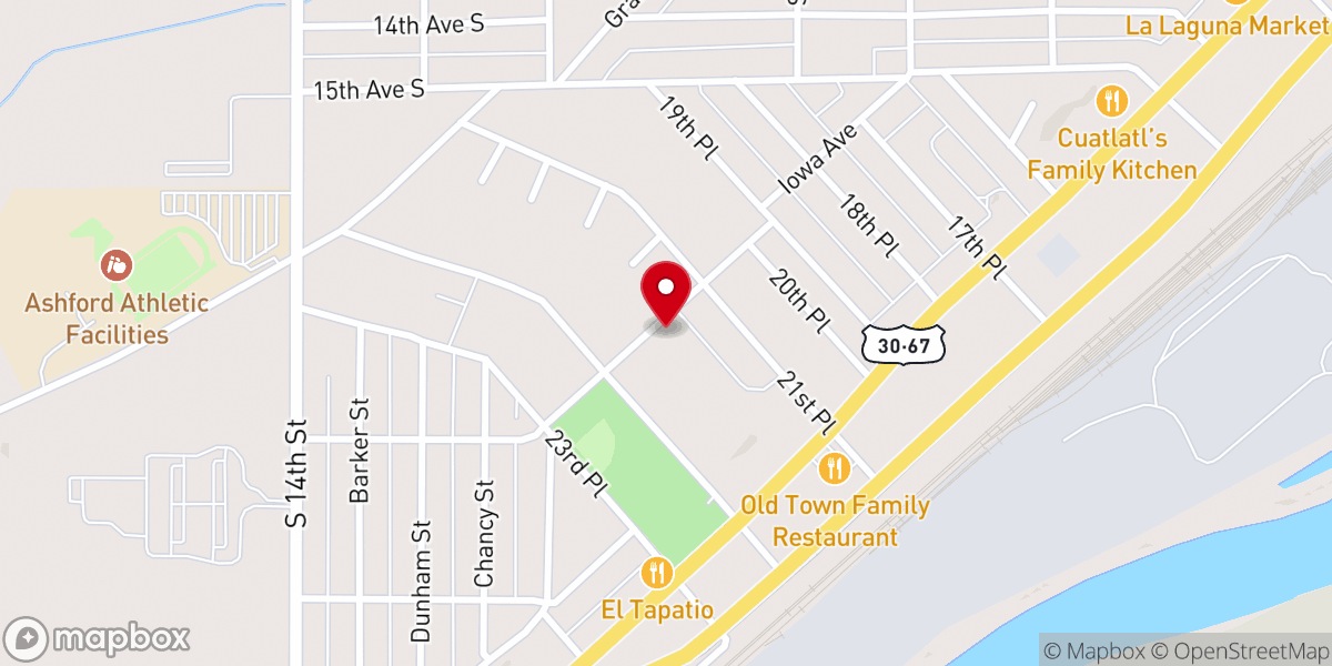 Map showing location of Bible Missionary Church