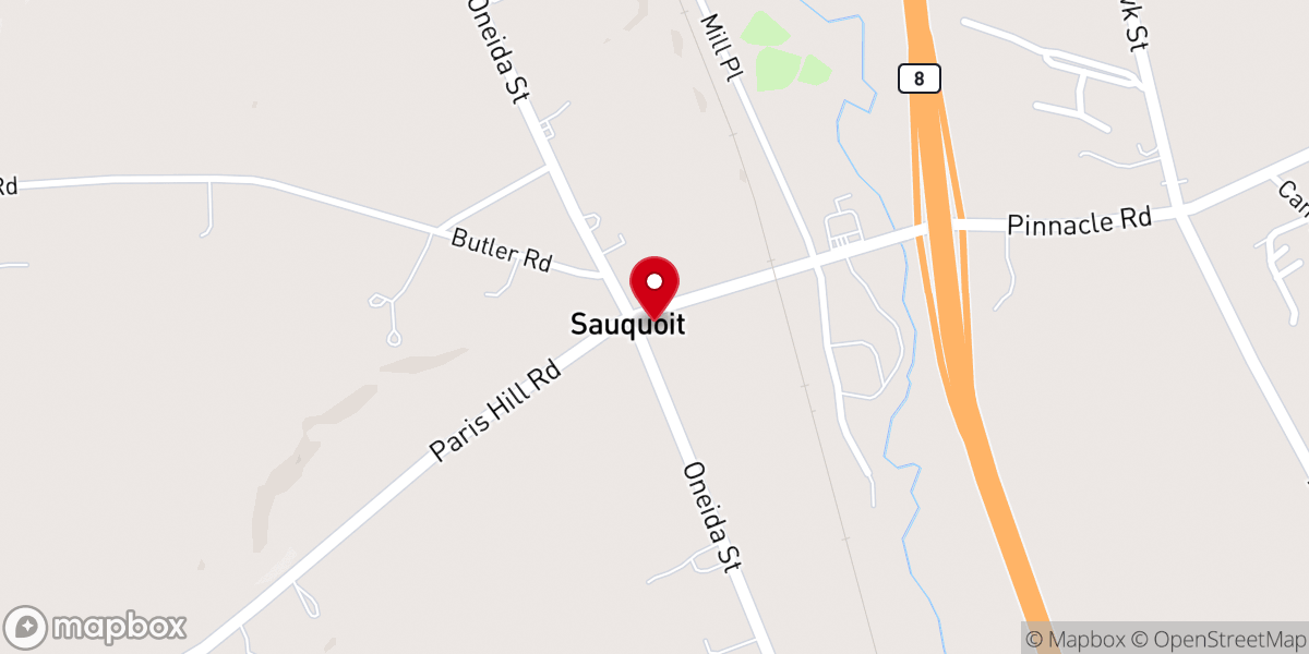 Map showing location of Living Faith Bible Church