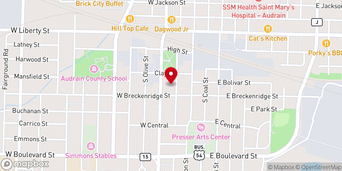 Map showing location of St Brendan Catholic Church