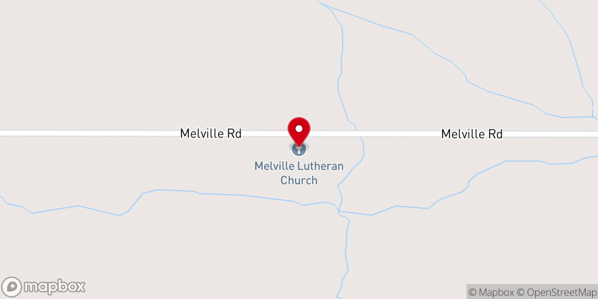 Map showing location of Melville Lutheran Church