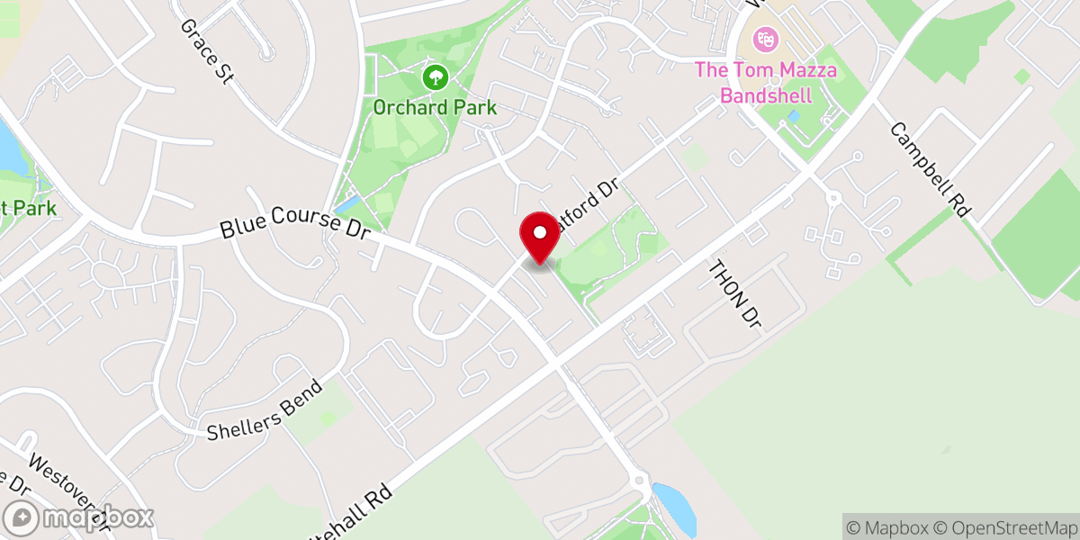 Map showing location of Cedar Heights Church