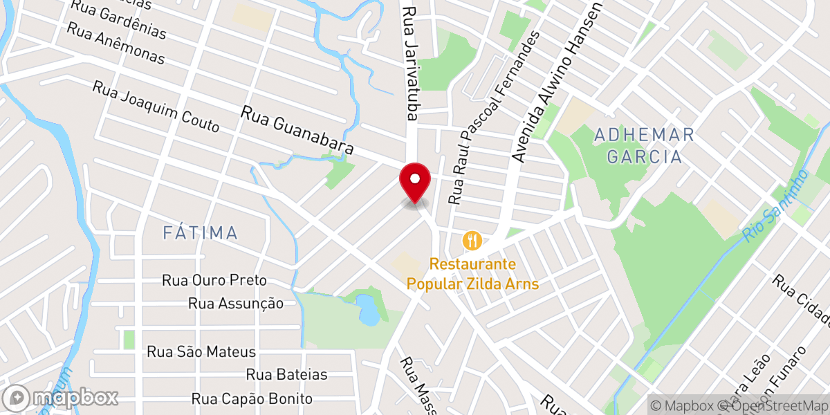 Map showing location of Igreja Universal Adhemar Garcia