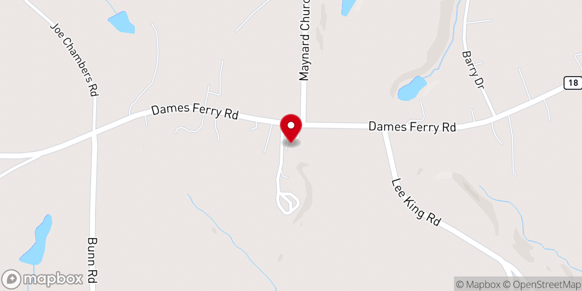 Map showing location of Ebenezer Methodist Church