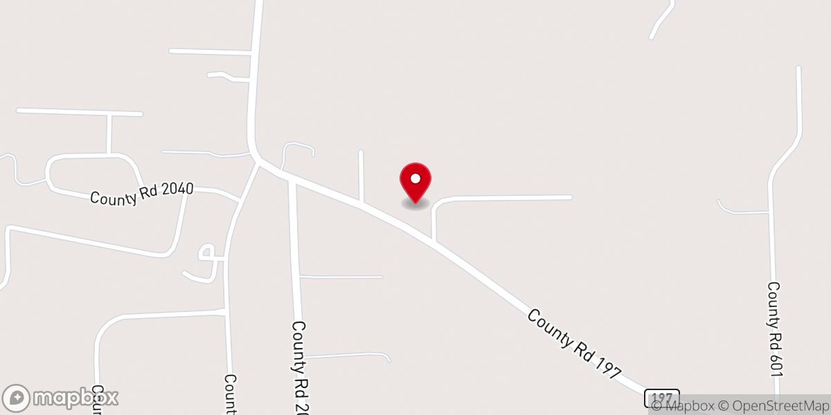 Map showing location of Beaver Creek Baptist Church