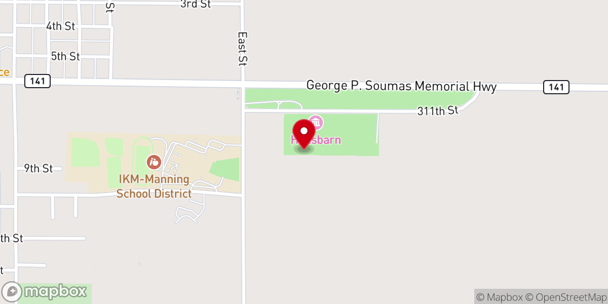 Map showing location of Trinity Church