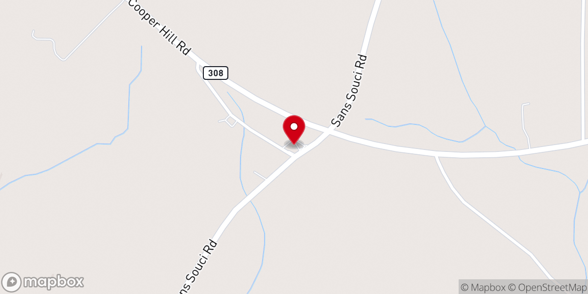 Map showing location of St Luke Missionary Baptist Church