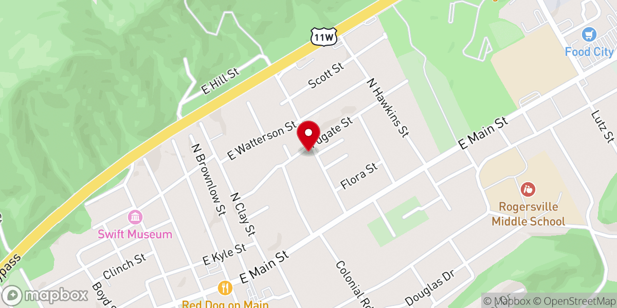 Map showing location of Community Chapel Church of God