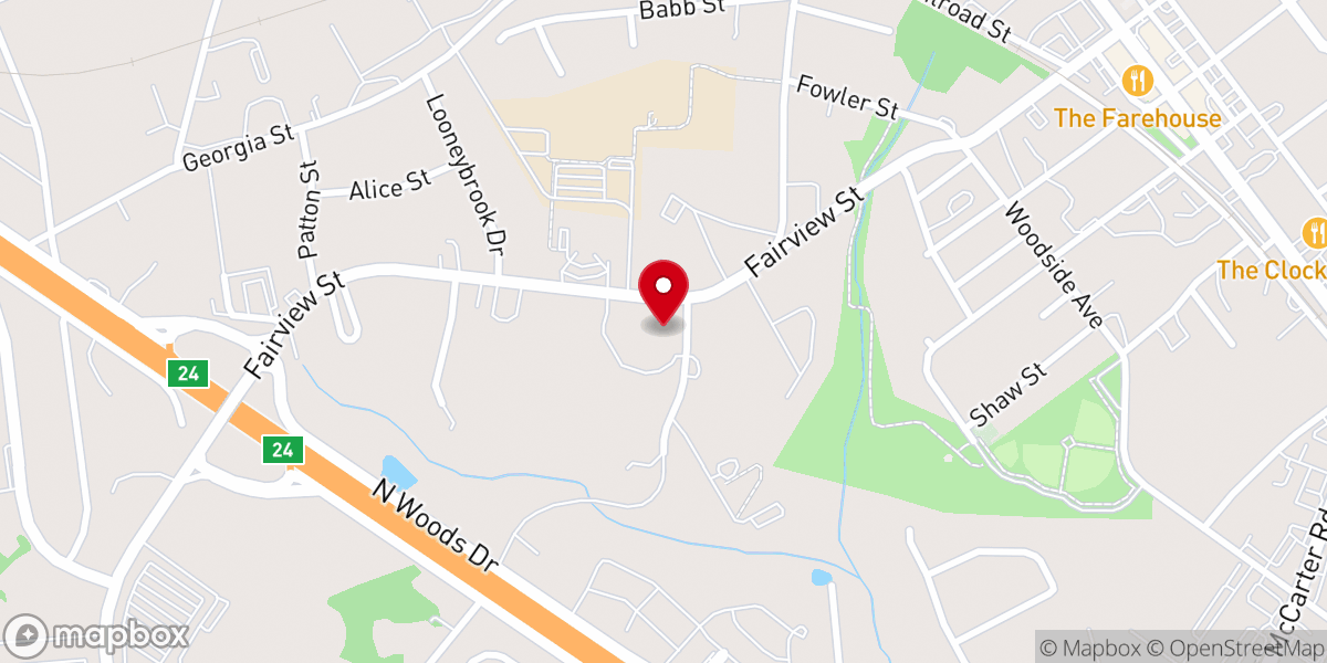 Map showing location of Capstone Church