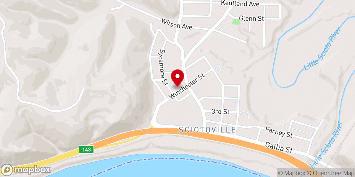 Map showing location of The Potter's House Ministries